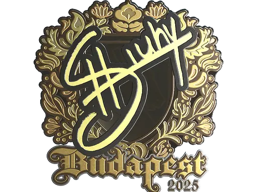 Sticker | siuhy (Gold) | Budapest 2025