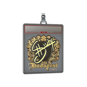 Sticker Slab | siuhy (Gold) | Budapest 2025