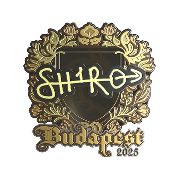 Sticker | sh1ro (Gold) | Budapest 2025