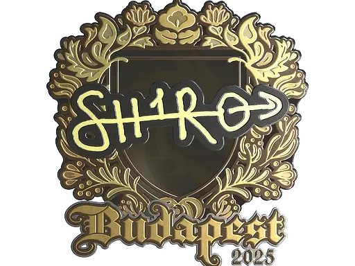 Sticker | sh1ro (Gold) | Budapest 2025