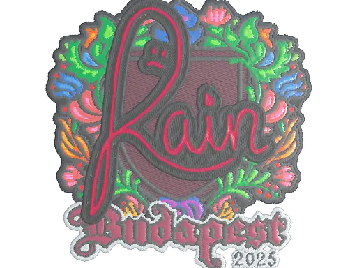 Sticker | rain (Embroidered) | Budapest 2025