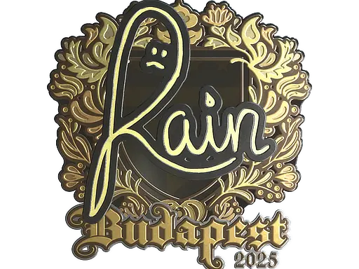 Sticker | rain (Gold) | Budapest 2025