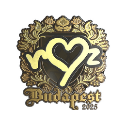 Sticker | ropz (Gold) | Budapest 2025 image