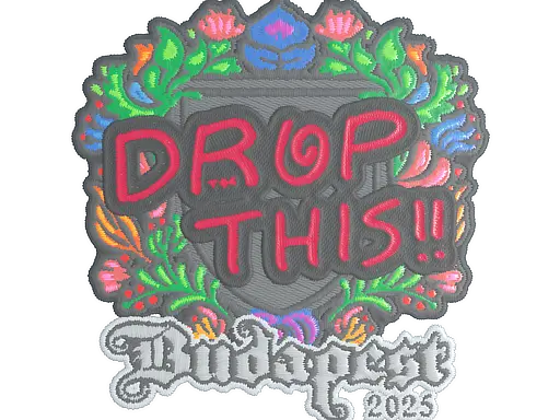 Sticker | drop (Embroidered) | Budapest 2025