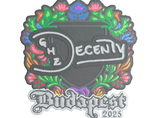 Sticker | decenty (Embroidered) | Budapest 2025
