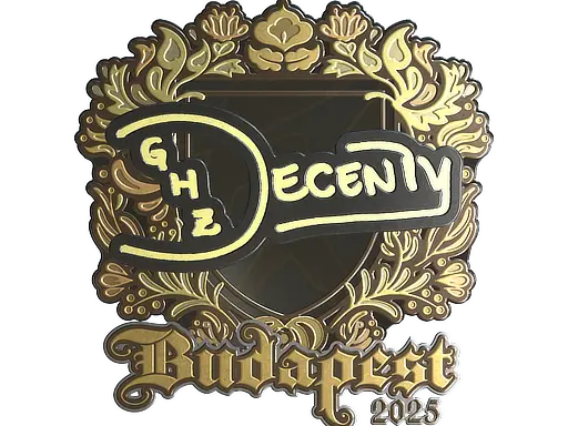 Sticker | decenty (Gold) | Budapest 2025