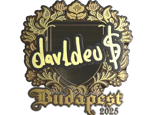 Sticker | dav1deuS (Gold) | Budapest 2025