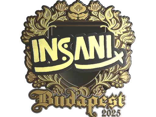Sticker | insani (Gold) | Budapest 2025