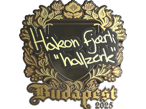 Sticker | hallzerk (Gold) | Budapest 2025