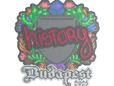Sticker | History (Embroidered) | Budapest 2025 image