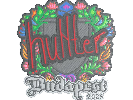 Sticker | huNter- (Embroidered) | Budapest 2025