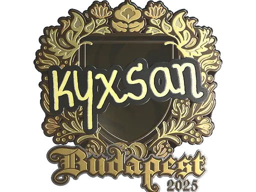 Sticker | kyxsan (Gold) | Budapest 2025