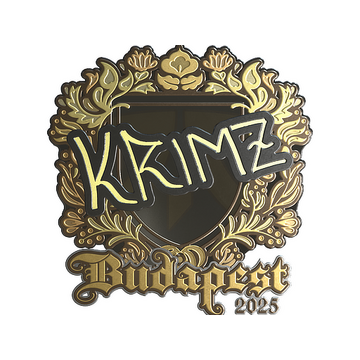 Sticker | KRIMZ (Gold) | Budapest 2025