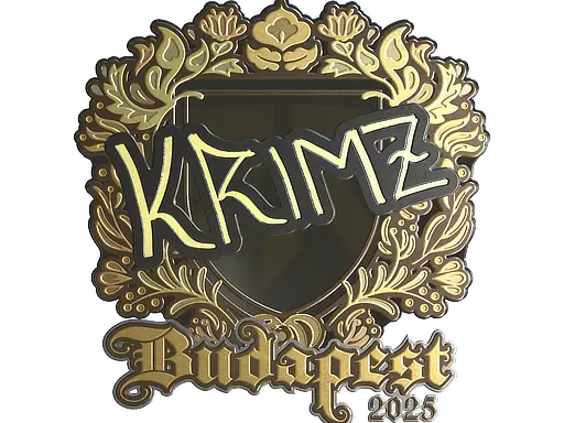 Sticker | KRIMZ (Gold) | Budapest 2025