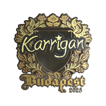Sticker | karrigan (Gold) | Budapest 2025
