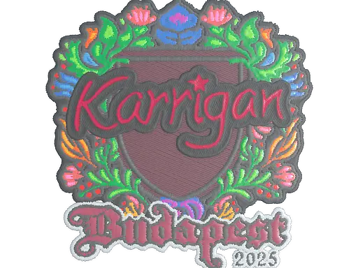 Sticker | karrigan (Embroidered) | Budapest 2025
