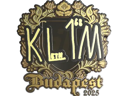 Sticker | kl1m (Gold) | Budapest 2025