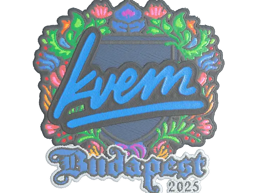 Sticker | Kvem (Embroidered) | Budapest 2025