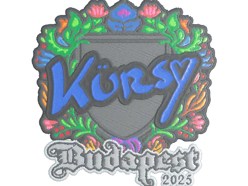 Sticker | Kursy (Embroidered) | Budapest 2025