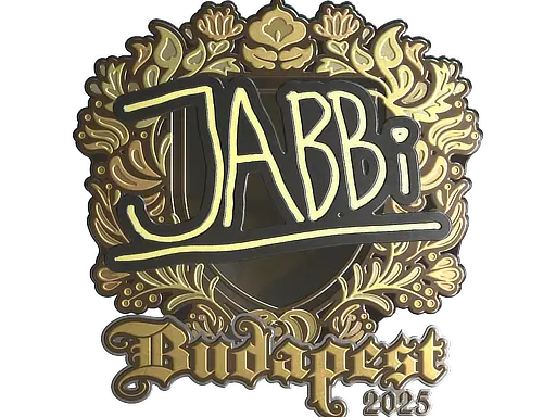 Sticker | jabbi (Gold) | Budapest 2025