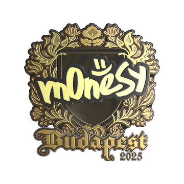 Sticker | m0NESY (Gold) | Budapest 2025
