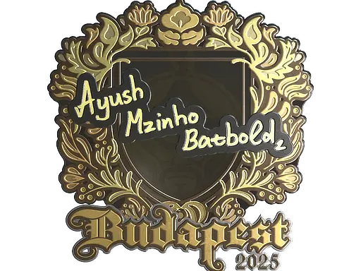 Sticker | mzinho (Gold) | Budapest 2025