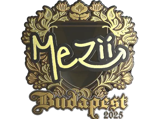 Sticker | mezii (Gold) | Budapest 2025