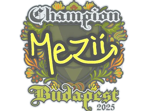 Sticker | mezii (Champion) | Budapest 2025