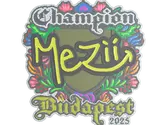 Sticker | mezii (Embroidered, Champion) | Budapest 2025 image