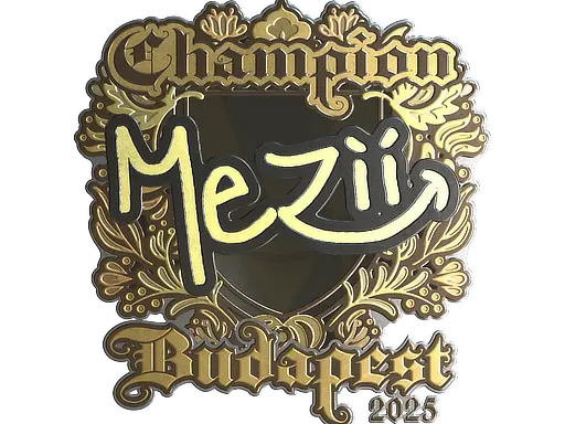 Sticker | mezii (Gold, Champion) | Budapest 2025