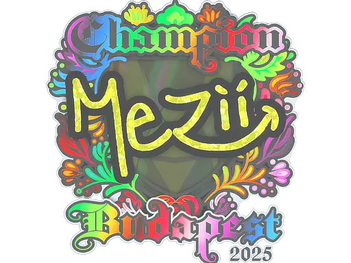 Sticker | mezii (Holo, Champion) | Budapest 2025