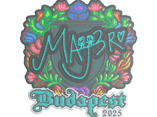 Sticker | MAJ3R (Embroidered) | Budapest 2025