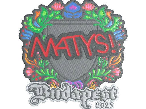 Sticker | MATYS (Embroidered) | Budapest 2025