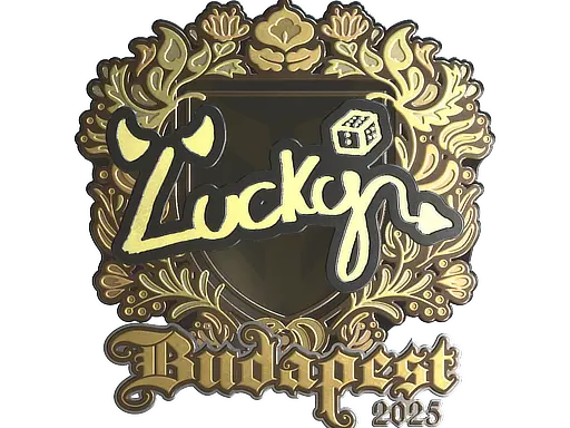 Sticker | Lucky (Gold) | Budapest 2025