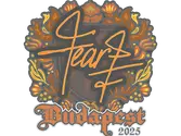 Sticker | fEAR | Budapest 2025 image
