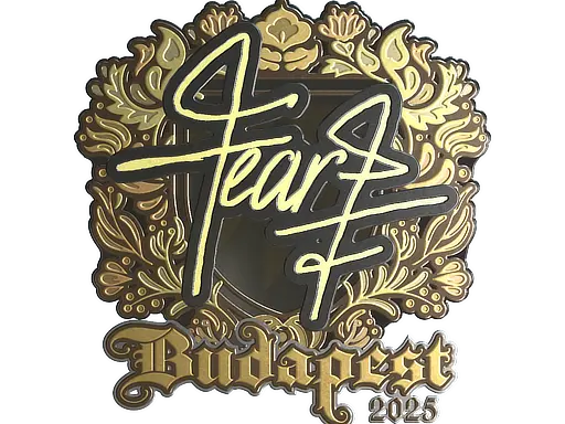 Sticker | fEAR (Gold) | Budapest 2025