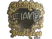 Sticker | FlameZ (Gold, Champion) | Budapest 2025 image