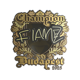 Sticker | FlameZ (Gold, Champion) | Budapest 2025 image