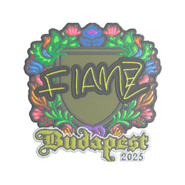 Sticker | FlameZ (Embroidered) | Budapest 2025 image