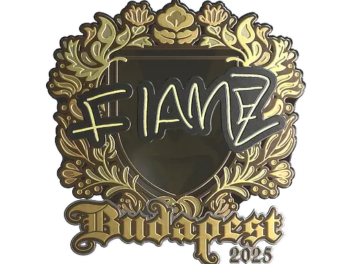 Sticker | FlameZ (Gold) | Budapest 2025