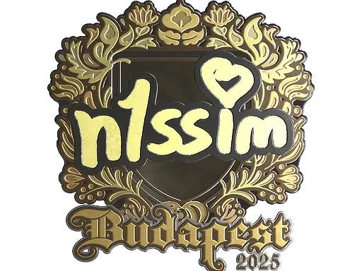 Sticker | n1ssim (Gold) | Budapest 2025