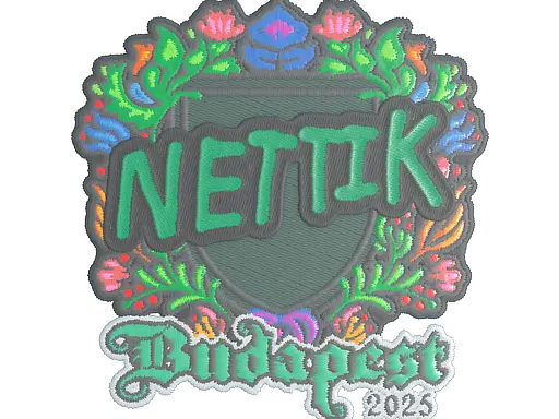 Sticker | nettik (Embroidered) | Budapest 2025