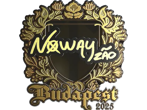 Sticker | noway (Gold) | Budapest 2025