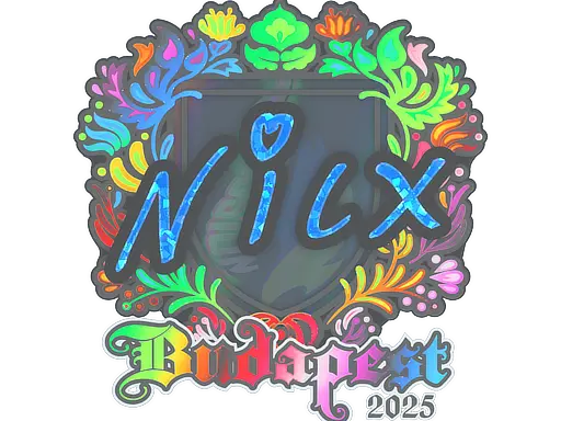 Sticker | nicx (Holo) | Budapest 2025
