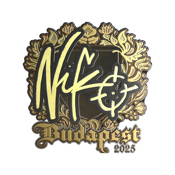 Sticker | NiKo (Gold) | Budapest 2025