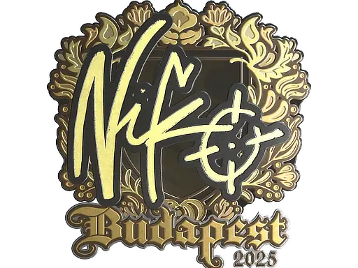 Sticker | NiKo (Gold) | Budapest 2025