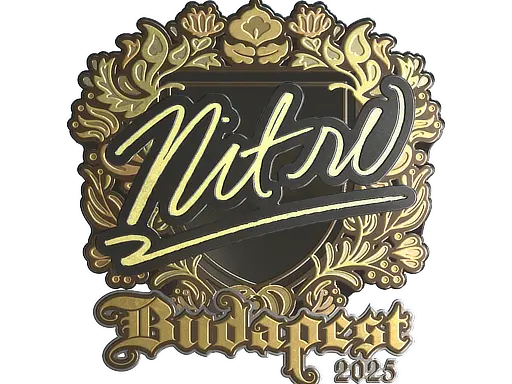 Sticker | nitr0 (Gold) | Budapest 2025