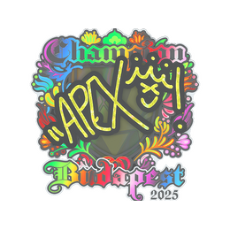 Sticker | apEX (Holo, Champion) | Budapest 2025 image
