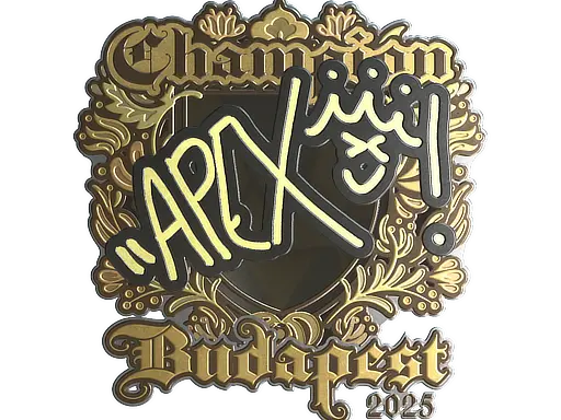 Sticker | apEX (Gold, Champion) | Budapest 2025