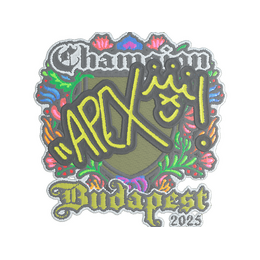 Sticker | apEX (Embroidered, Champion) | Budapest 2025 image